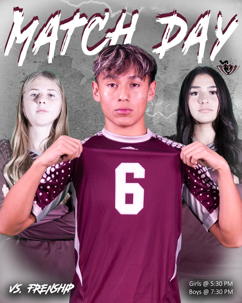 RebsProductions's tweet photo. Good luck to boys & girls soccer today! ⚽️
📸: @shotwithbravo 🤩
🎨: Mrs. Duby 🫠
#CreateYourLegacy #RebelGraphics https://t.co/Tw8LcK4ws0