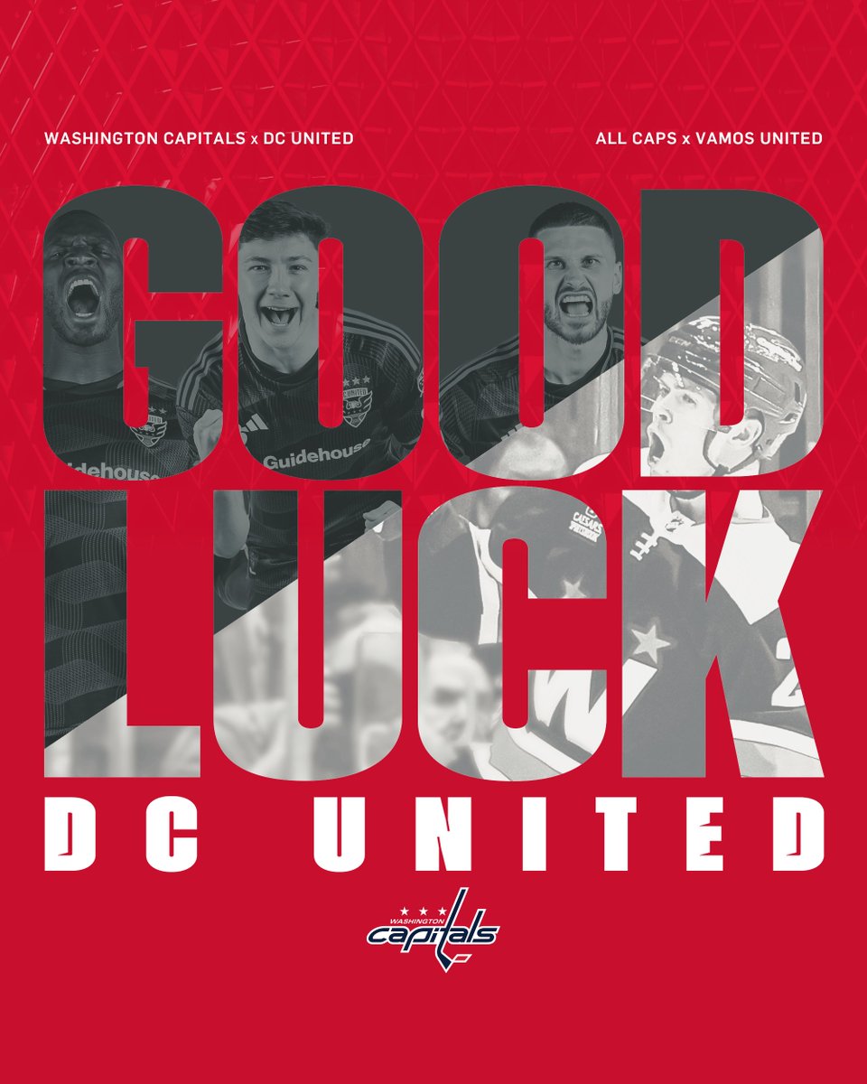Capitals's tweet image. Best of luck on the pitch today and all season long to our @dcunited lads!

#ALLCAPS x #VamosUnited
