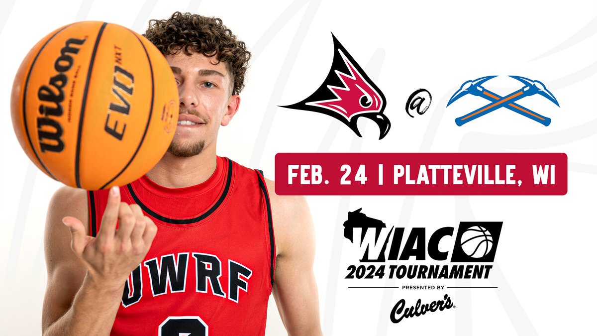 UWRFFalcons's tweet photo. TOMORROW! WIAC Championship!

@UWRFMensbball 🆚 UW-Platteville
📍 Platteville, WI - Bo Ryan Court
🕖 7 PM
📰 https://t.co/W98aYsDbyO
🎟️ https://t.co/RRyjuYJC2v

#FFT https://t.co/8DViJVkksp