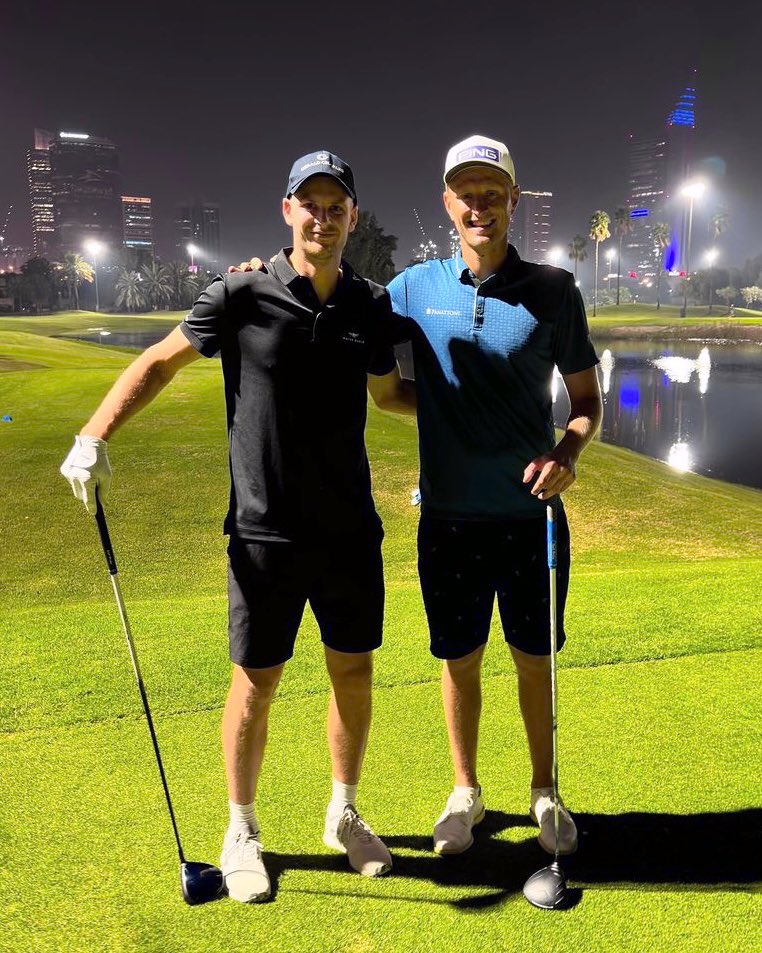 Fun time golfing with the legend @AdrianMeronk 🔥⛳️🏌🏻‍♂️