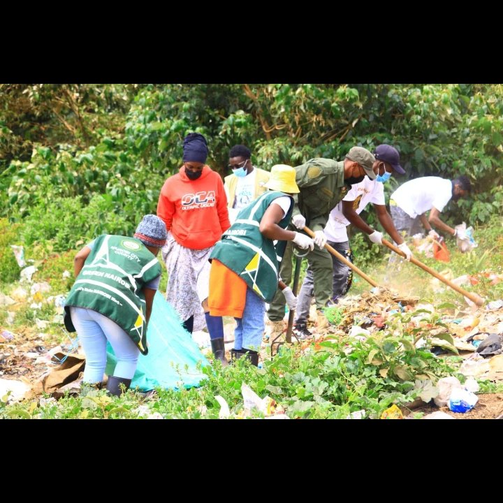 Our Today's Clean Up And Waste Management Sensitization At Njiku Cemetery (Mutuini Ward) , Thank You Nairobi City County Government And Dedan Kimathi Foundation For Making it Happen. SDG's And Waste Management Awareness Will Continue Next Week God Willing At The Same Point.