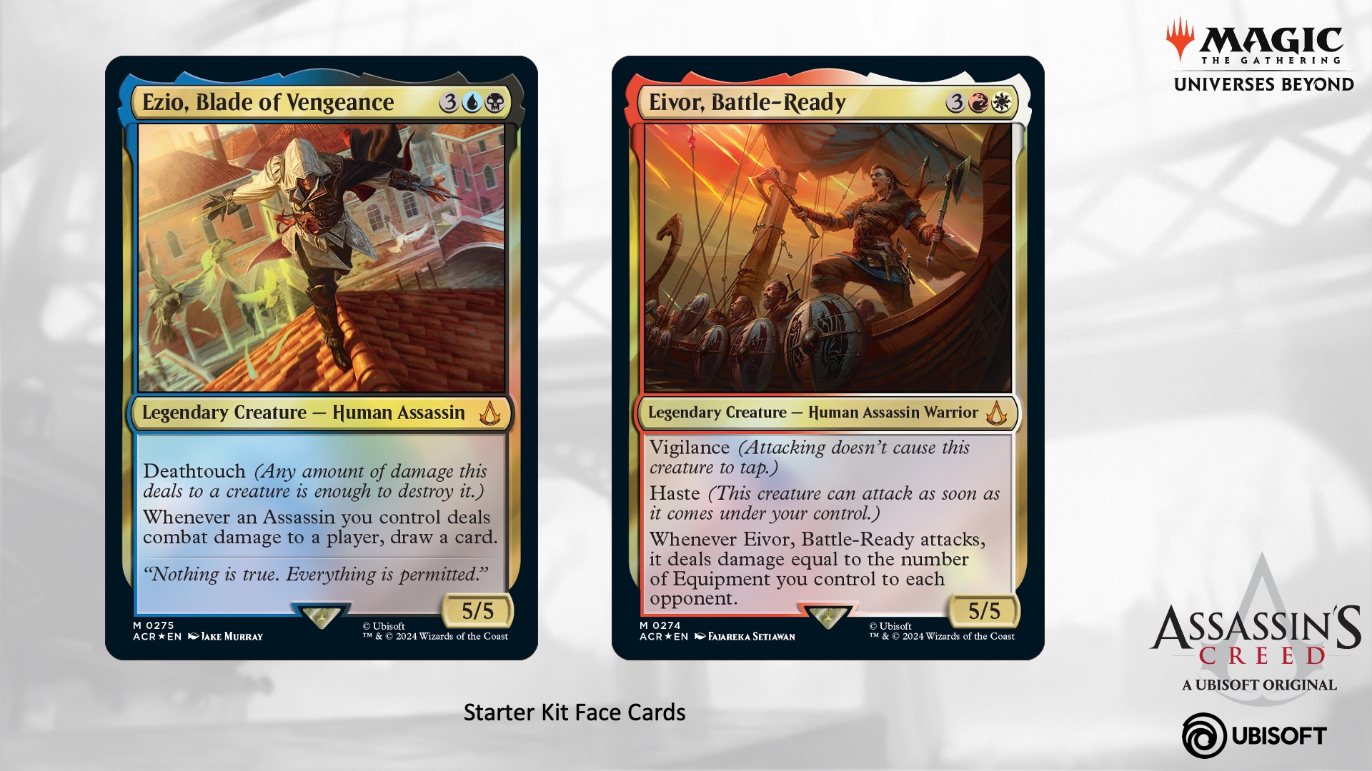 mtg assassin's creed starter kit cards Magic: The Gathering Infinite Booster Box | 24 Infinite Boosters (7 in Each Booster) Hunt for exclusive artwork variants and premium treatments that capture the essence of historys greatest assassins Magic the Gathering Assassin's Creed