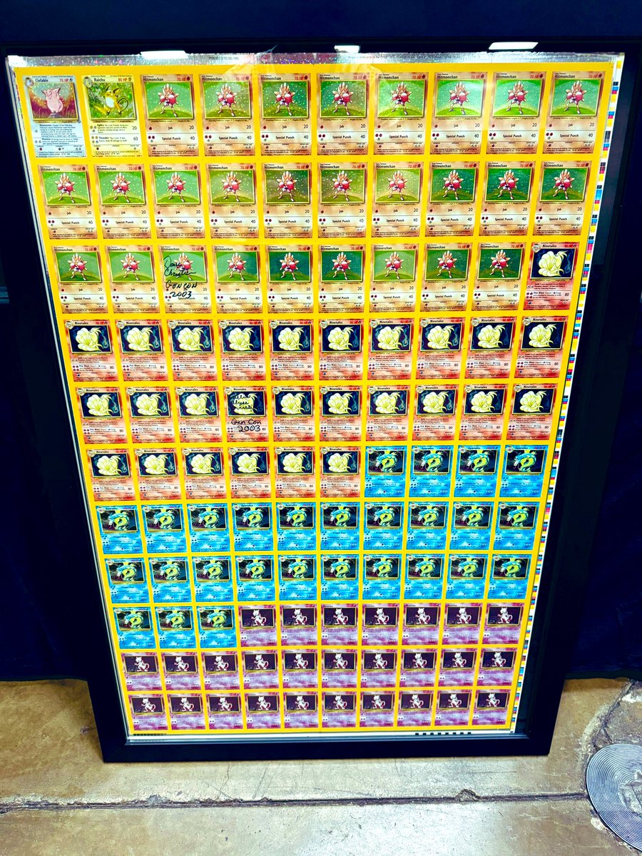 pokemon card sheet Wizards of the Coast 1999 Pokémon Card Uncut Fossil Holo Sheet KB Toys main image 1