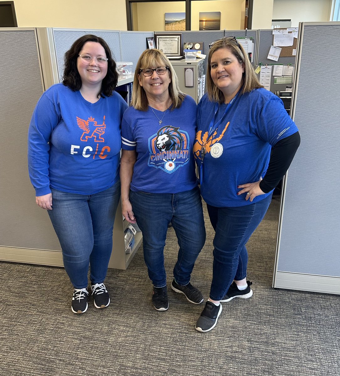 Soccer is back! We’re rocking orange and blue for
<a href="/fccincinnati/">FC Cincinnati</a>'s season opener this weekend. Good luck this season! <a href="/TQLStadium/">TQL Stadium</a> #fccincinnati #cincinnati #cinfedcreditunion #MLSisBack