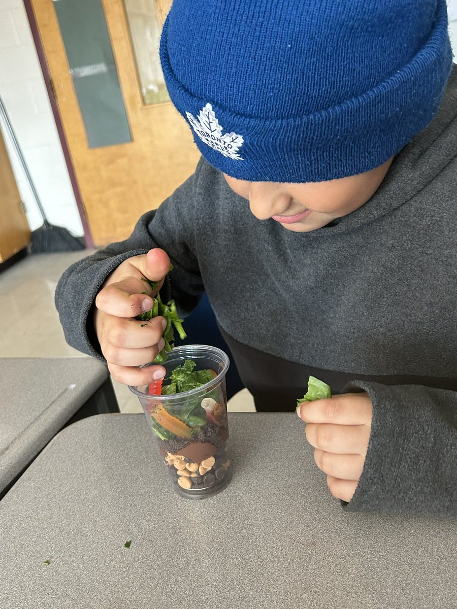 We created our own edible soil horizons today! Each layer was created with a different ingredient. Students had fun with this one! <a href="/FrCWSullyDPCDSB/">Father C.W. Sullivan</a>