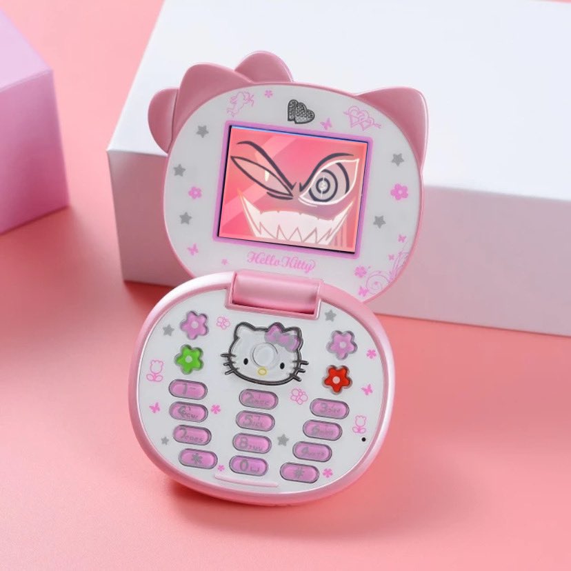 sgpenpen's tweet photo. What’s wrong babe? U don’t like ur new VOX X HELLO KITTY phone? https://t.co/MEzgGlcDFB
