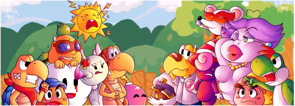 kaylian83948701's tweet photo. Partners Battle - PM
who will win? #papermario #papermarioTTYD #admiralbobbery
#goombario
#goombella
#kooper
#koops
#ladybow
#lakilester
#madameflurrie
#msmowz
#parakarry
#vivian
#papermariowatt
#yoshi https://t.co/yBbckP7M4O