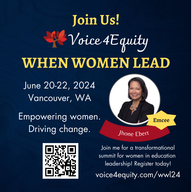 I’m thrilled to be a part of the @Voice4Equity When Women Lead summit. This transformational summit spotlighting  executive leadership, equity policy, and digital inclusion, for women in education leadership. Visit: ow.ly/Ltv050QGhXX #WWL24