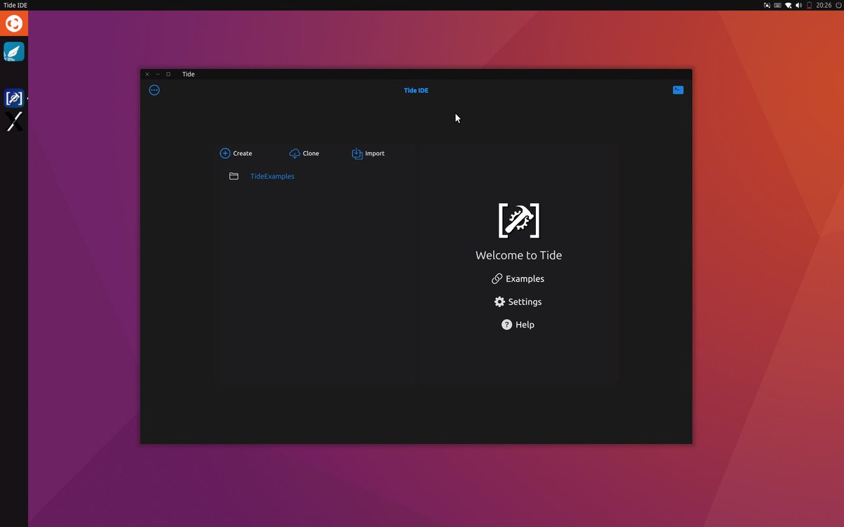 Tide on Ubuntu 24.04 with Lomiri Desktop