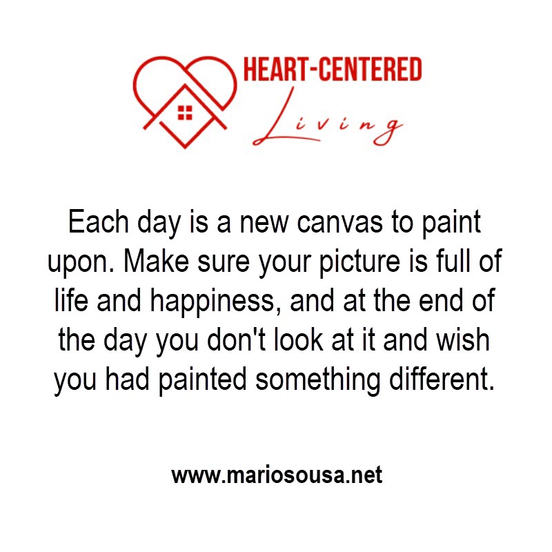 CoachSousa's tweet photo. Each day is a new canvas to paint upon. Make sure your picture is full of life and happiness, and at the end of the day you don't look at it and wish you had painted something different.

Learn more 👉 https://t.co/NcUsBKhw0F

#HeartCenteredLiving #HeartCenteredSolutions https://t.co/ii8efydvyd