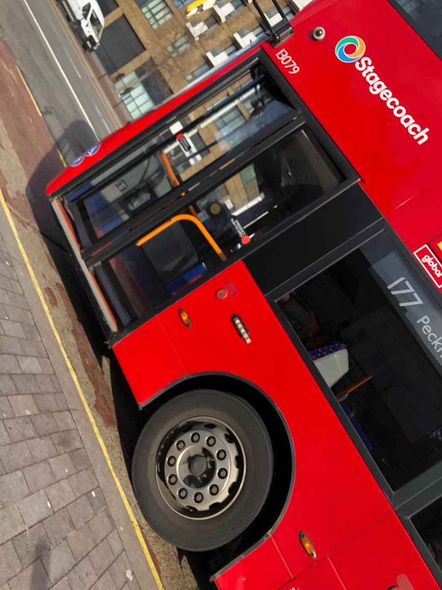 LEAllaker's tweet photo. Hi @tflbus as a disabled person (non wheelchair) can I just say how very difficult it is to get out of your busses when your drivers pull in like this, don’t even attempt to pull alongside the kerb? https://t.co/UaGBjPYOxy