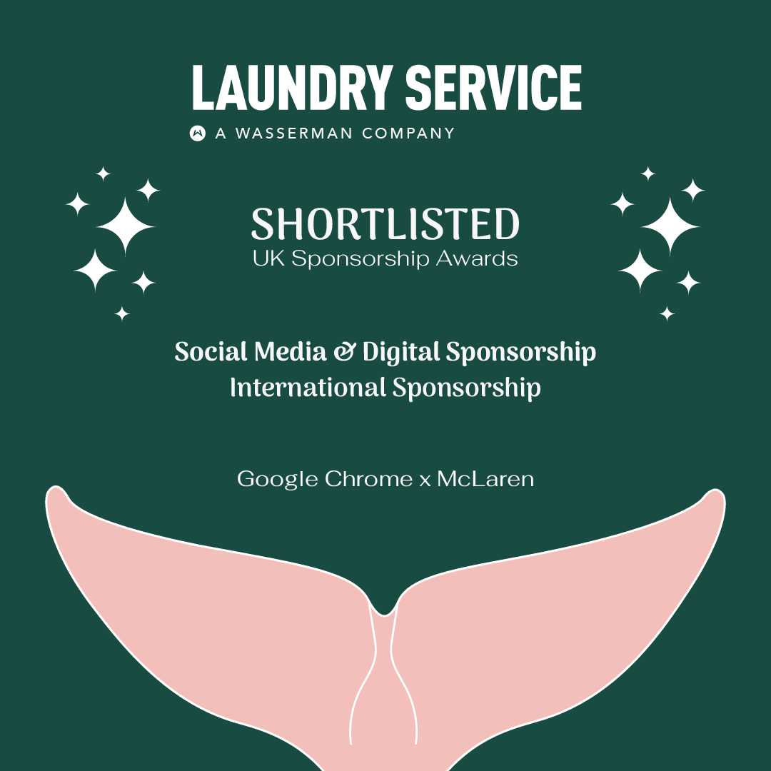 keeping all tabs from the @sponsnews open after being shortlisted in two categories for our work with @google chrome and @mclarenf1. thank you for the recognition!