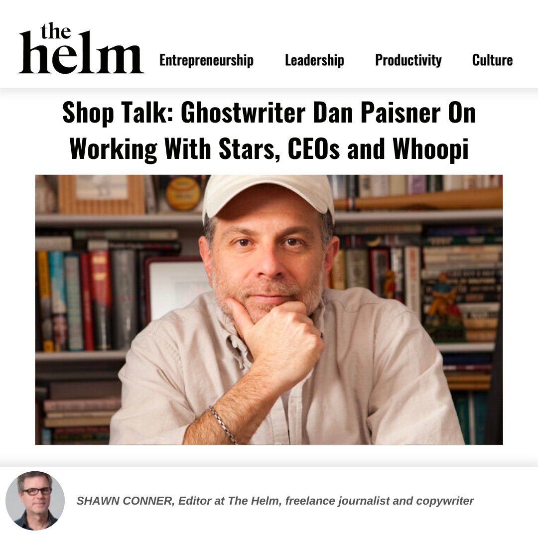 In this month’s edition of Shop Talk, the veteran ghostwriter @DanielPaisner talks about changes in the ghostwriting business, how he gets his clients to open up, and why he’s hearing from more CEOs than ever before. Check it out: lnkd.in/eXqvGFaN