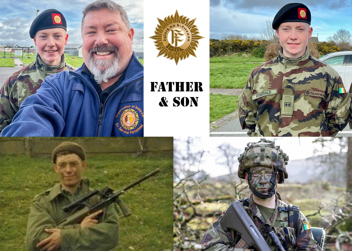 kforfitz_Wayne's tweet photo. Proud Father Alert!

Today 34 years ago I walked into Collins Barracks on a near 32-year career in the #DefenceForces - today, my son @Aar0nfitzgerald walked out of Gormanston Camp after his recruit training 💪🫡

Congrats or your Defence Forces career

#IrishArmy #Recruitment https://t.co/yXoW0mH9V8