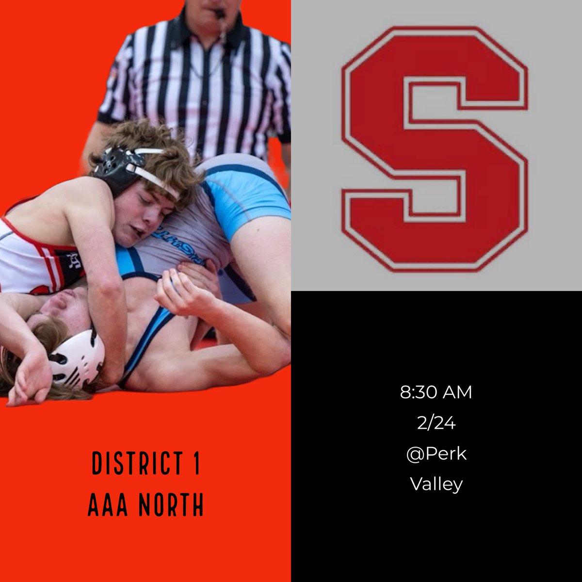 BigRedWrestle's tweet photo. Districts tomorrow! Let’s go Big Red! https://t.co/yA9jpbRGwK