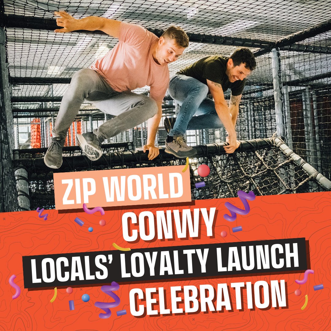 🎉 50% off Zip World Conwy adventures for LL and some CH postcode residents during our launch celebration! This special deal applies to bookings made for weekdays during the Welsh Easter hols. 🎟️ For the ins and outs and to book this deal head here: zipwo.uk/49IVz42