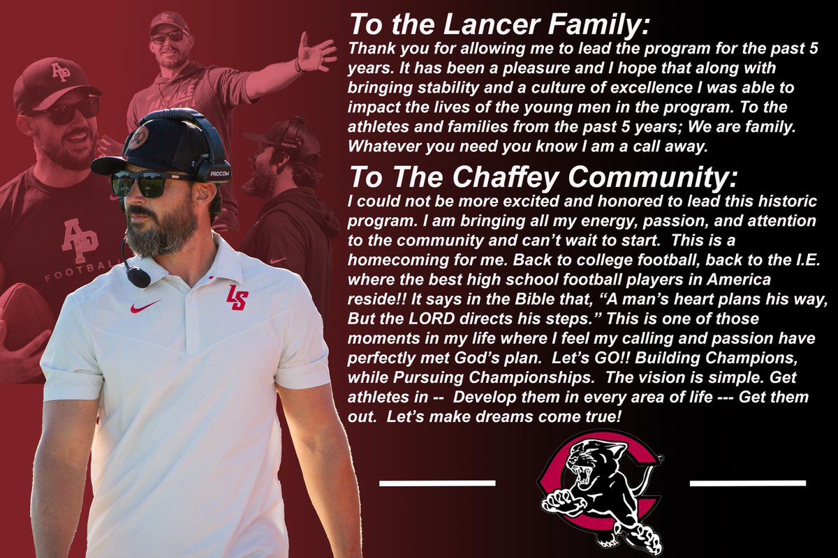 New Beginnings. It’s a great day to be a Panther!!! #BeAPanther #PantherPride