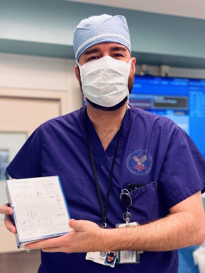 Congratulations Dr. Mario Garcia (Uro Resident), for your first case with the new InterStim X™, guided by Dr. Ceciliana de Andino (Urologist) @UPRUrology