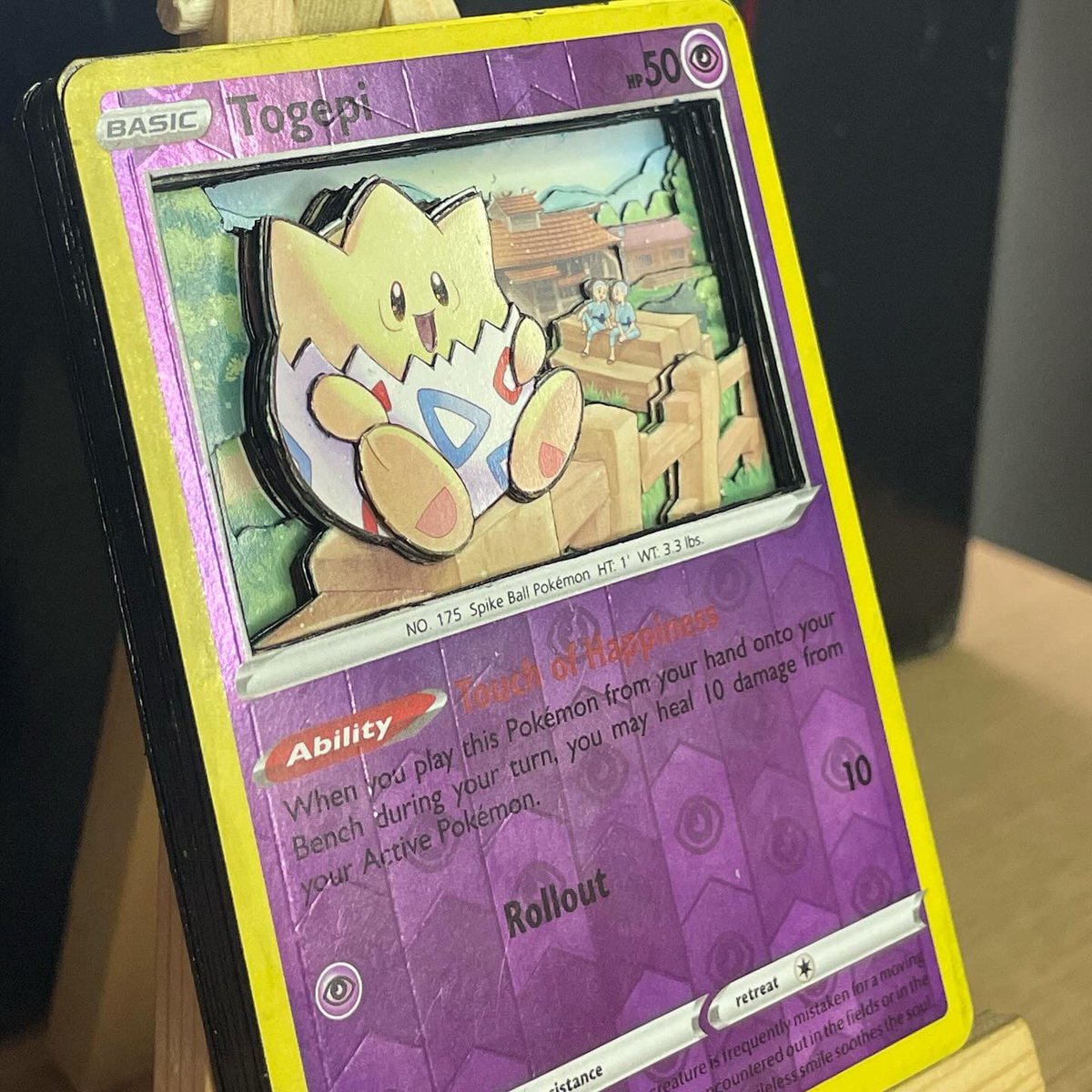 Custom3Dcards's tweet photo. Here is our take on an ULTRA detail Togepi from the Astral Radiance set. What do you think? Link in our bio for our Etsy OR search custom3Dcards

#pokemon #togepi #egg #togekiss #psychic #reverseholo #holo #astralradiance #3dcards #3dpokemoncards #3d #craft #handmade #etsy https://t.co/K0uclHuyEa