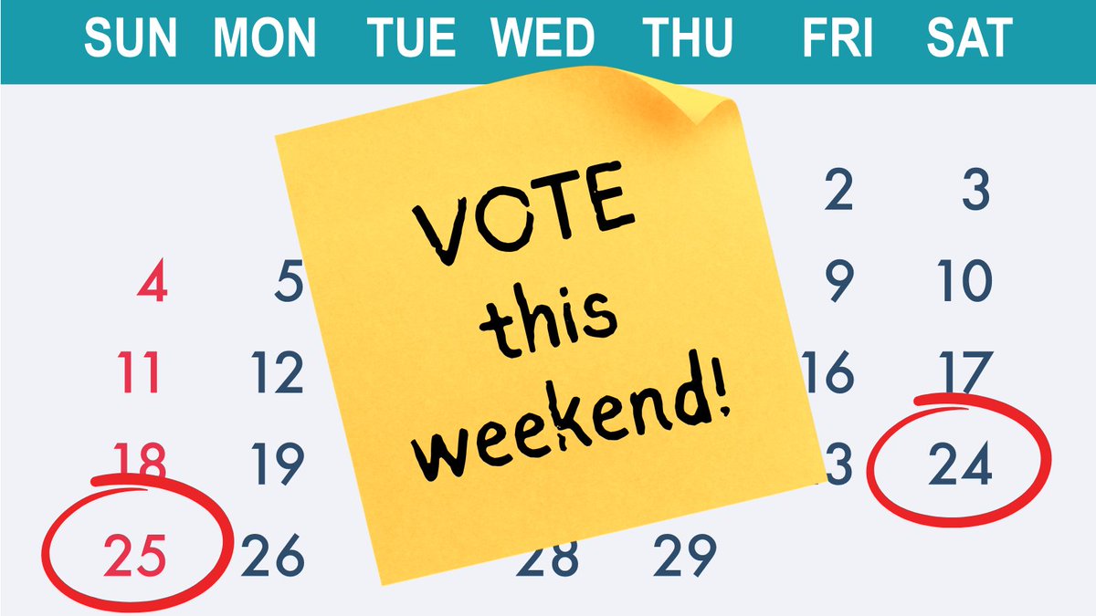 This is the only weekend polls are open during the 2024 primary elections. Please take time to vote Saturday or Sunday so your voice can be heard. #txlege #txed