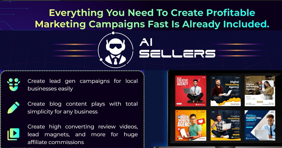 arminhamidian's tweet photo. Marketing Scoops: AISellers Brand New Ai Creates Fully DFY PROFITABLE Marketing Campaigns Assets https://t.co/ROnAznMDsp
.
#aisellers #aisellersreview #assets #audience #business #campaigns #digitalmarketing #landingpage #leads #messengerbots #productdata #promote #salescopy https://t.co/Jxj2I6Nu0I