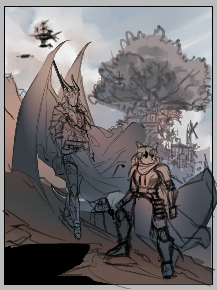 Rockcr_artist's tweet photo. Commission WIP for @SkySomm 

#Fantasy #ttrpg  #ttrpgcommunity https://t.co/rNXUS7gh23