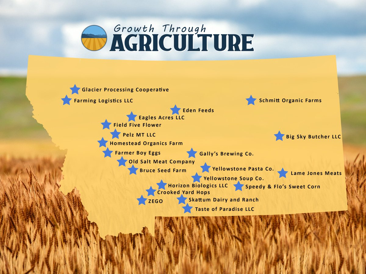 Director Clark and the Ag Development Council announced recipients of the state’s $818,954 investment in innovative, value-added agriculture projects through the Montana Department of Agriculture’s Growth Through Agriculture (GTA) program. #MTAg #MontanaAg #MTAgriculture