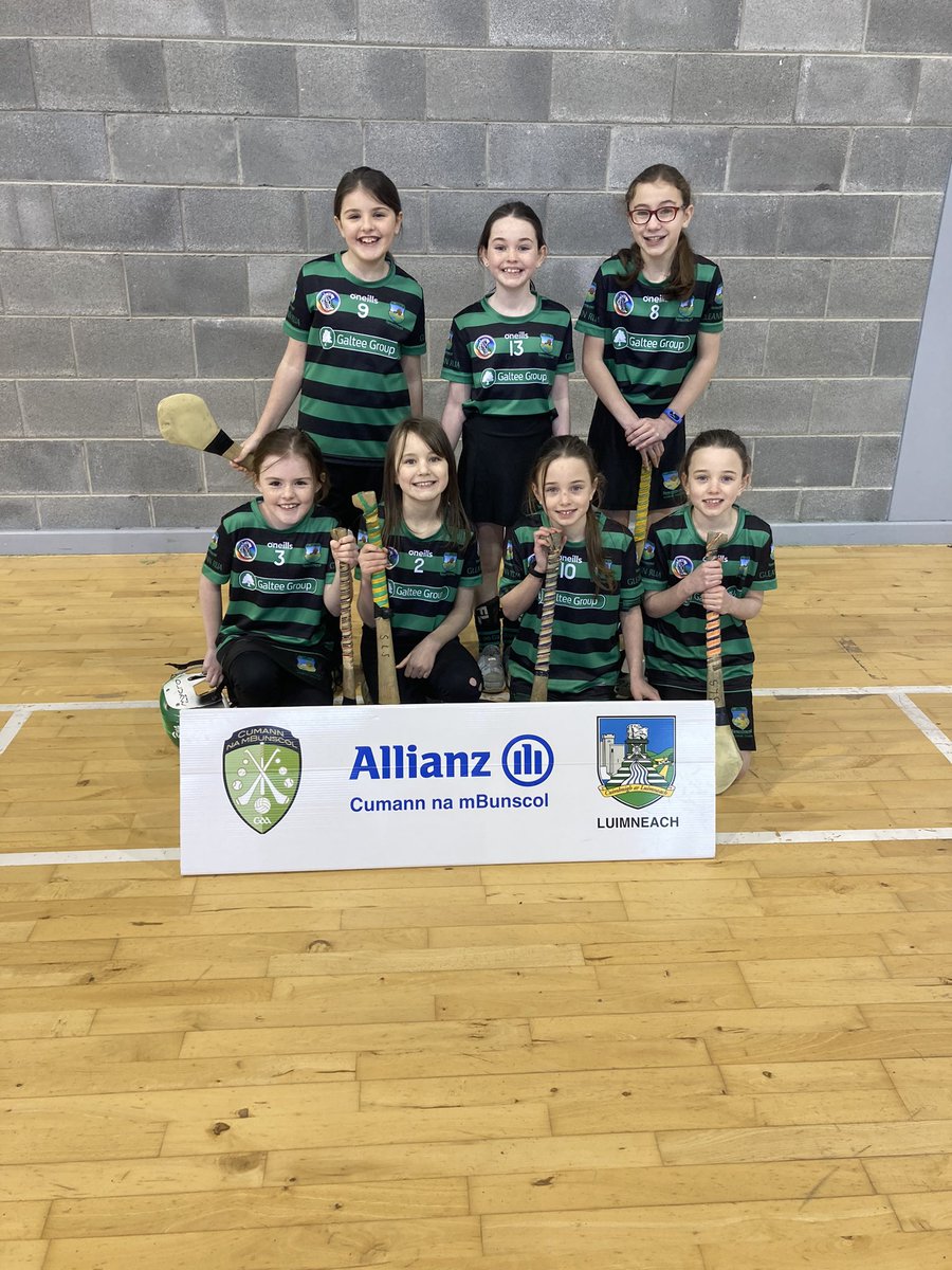 So proud of our girls in the senior room, for representing Glenroe School, in the indoor south finals today. They played really well, up against older pupils and bigger schools. We didn’t progress onto the next level this year but will be back again next year. Glenroe abú 💚🖤