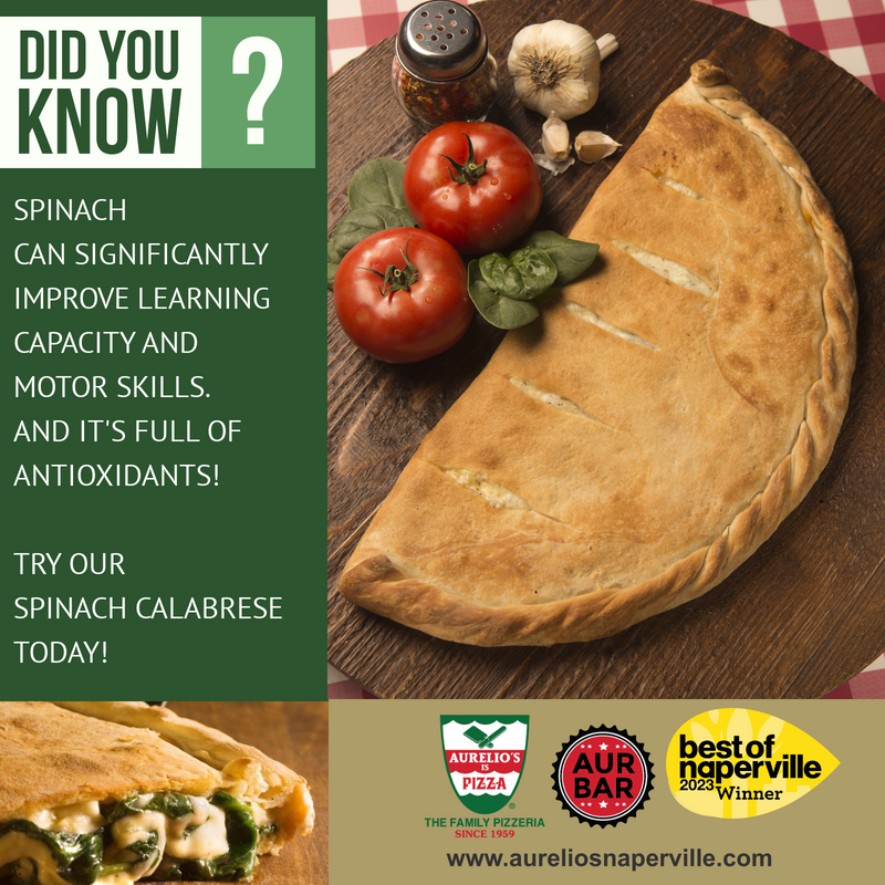 LOOKING FOR A MEATLESS MEAL TODAY? Aurelio's Spinach Calabrese is amazing!! #AureliosNaperville #Pizza #Calabrese #Lent #LoveAurelios #AureliosPizza #MyAurelios #DineNaperville #AURTeamRocks #JoeSentMe #BestPizza #PizzaPassion