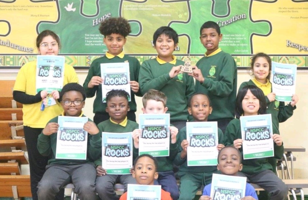 Today, we celebrated our winners from the recent <a href="/TTRockStars/">Times Tables Rock Stars</a> <a href="/NSPCC/">NSPCC</a> competition.  Here we have the top winners from each class, top three across the school and the winning class 6Willow. Well done everyone.