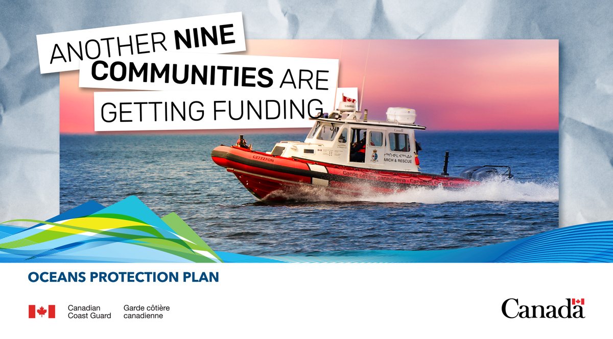 Another nine communities are getting funding from the renewed Indigenous Community Boat Volunteer Program to improve marine response in remote areas!
So far, we’ve provided funding for 49 Indigenous communities through the #OceansProtectionPlan. canada.ca/en/canadian-co…