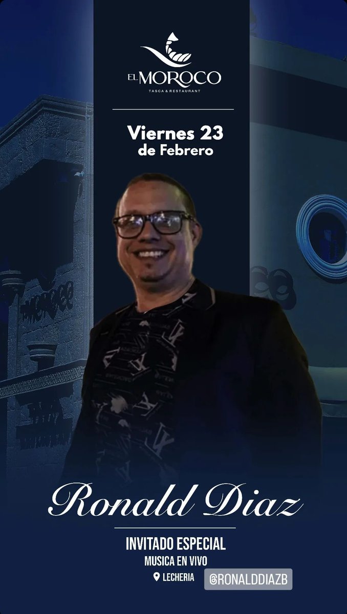 RonaldDiazB's tweet photo. Nos vemos hoy en @TascaElMoroco https://t.co/CeVdatiPz0