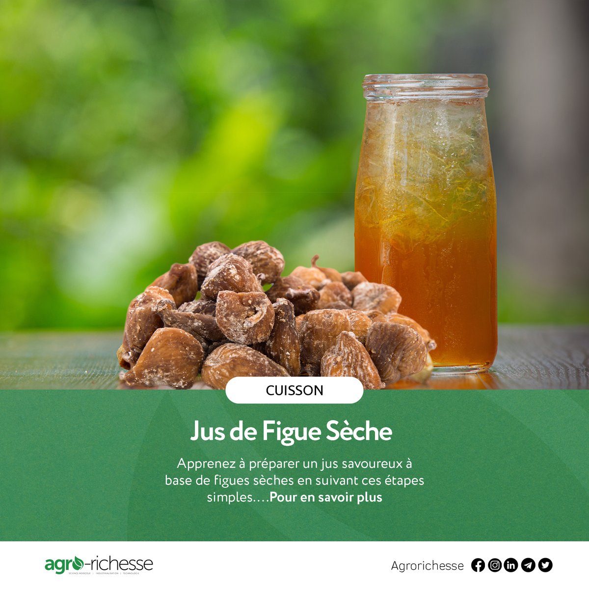 agrorichesse's tweet photo. Ne ratez pas cette astuce utile pour préparer le jus de figue sèche. https://t.co/MFRfmfVqXD