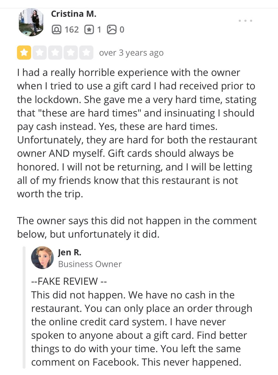 TruthMatters92's tweet image. Jen Royle is a terrible person and should not be a restaurant owner. Here’s just a very small sample of the replies to negative reviews for Table Boston on Yelp. Mind you there are countless reviews saying the same thing that she berates and belittles her customers.