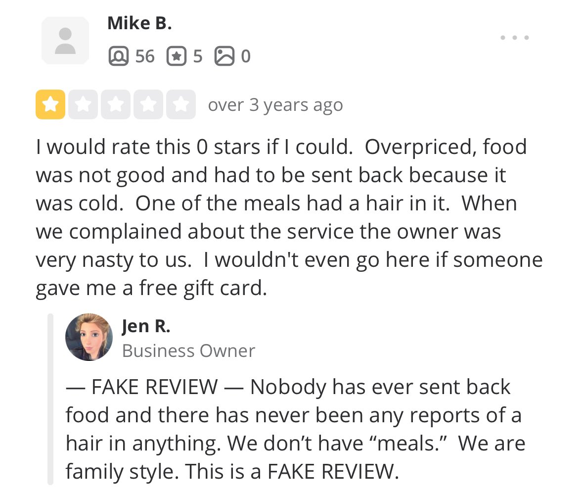 TruthMatters92's tweet image. Jen Royle is a terrible person and should not be a restaurant owner. Here’s just a very small sample of the replies to negative reviews for Table Boston on Yelp. Mind you there are countless reviews saying the same thing that she berates and belittles her customers.