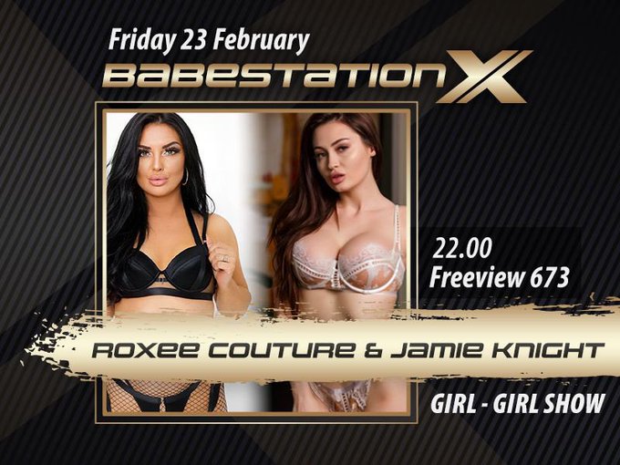 Live girl/girl shows on your TV tonight for @jamieek98&rsquo;s BIRTHDAY weekend! With @roxee_x Freeview Ch<a class="tags" href="/tag/jamieek98">@jamieek98</a><a href="/tag/starwarsday"class="tags"><span>#starwarsday</span></a><a href="/tag/maythe4th"class="tags"><span>#maythe4th</span></a>