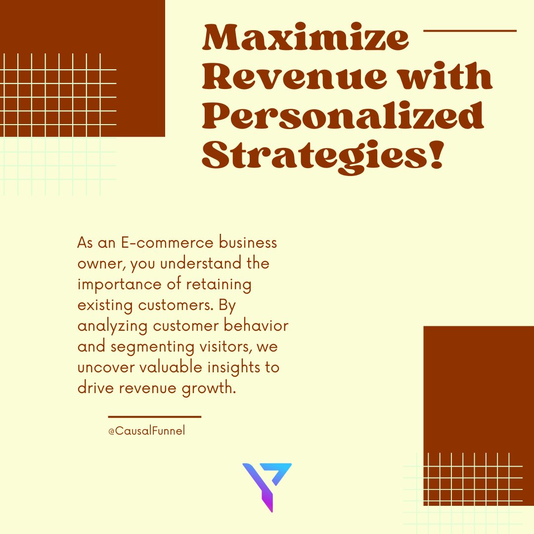 CausalFunnel's tweet photo. Let's work together to deploy personalized LTV boosters and ensure your store thrives! #CausalFunnel #CausalFunnelMagic #RevenueBoost #CustomerInsights #EcommerceSuccess https://t.co/mhEEluG9Tq