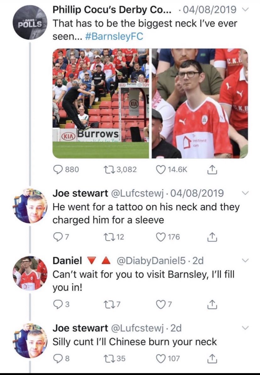barnsley v derby tmrw then. time to bring back this absolute classic