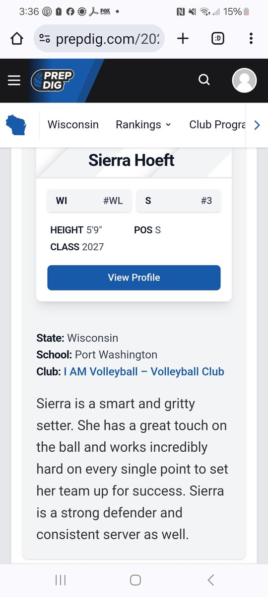 Way to go, Sierra!  Nice Prep Dig write-up for 2027 Watch List!!!