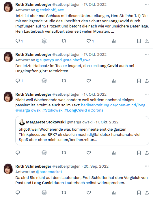 FakeDoctorReal1's tweet photo. Ruth Schneeberger von der @berlinerzeitung  arbeitet schon länger daran, #LongCovid als Impfschaden umzudeuten: https://t.co/BUQRoWKYnZ Wie viel Unabhängigkeit kann man von so jemanden bei der Beurteilung von PostVac oder Impfschäden erwarten? https://t.co/5T70aHMDLz