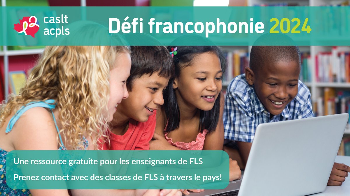 Inscrivez votre classe de #françaisdebase ou d’#immersionfrançaise à notre Défi francophonie!

Vos élèves s’amuseront avec la langue française et auront la chance de gagner des prix pendant nos défis Kahoot! pancanadiens en direct les 20 et 21 mars.  💻

caslt.org/en/media/defi-…