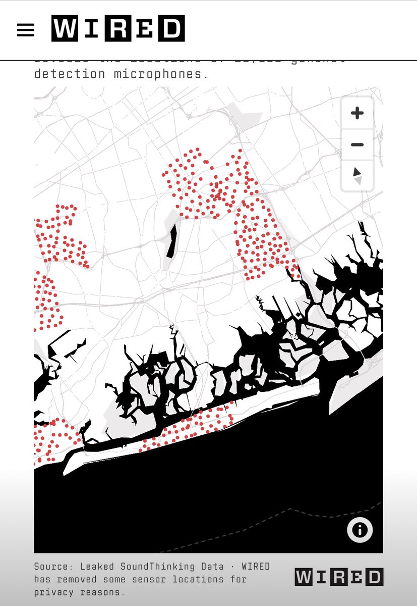 Here are the locations of ShotSpotter gunshot detectors in New York City
1/2
