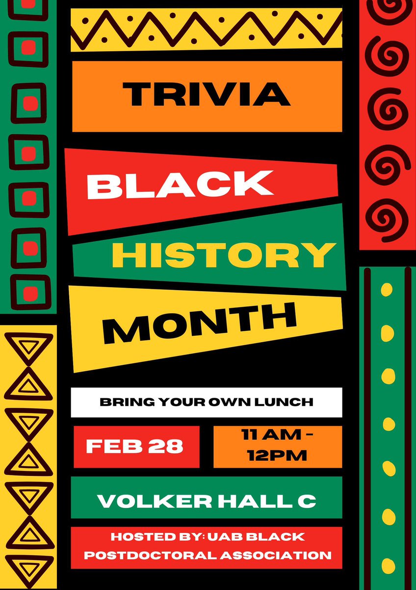 Black Post-Doc Association at UAB (@bpda_uab) on Twitter photo 