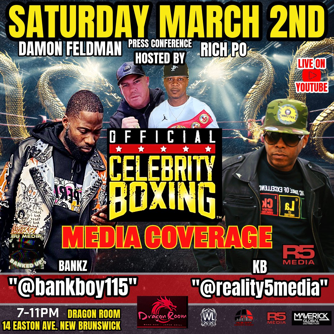Reality5Media's tweet photo. 8 Days till the Face-Off, New Brunswick NJ, ARE you ready? #celebrity #Boxing #sports #newjersey #NewBrunswick https://t.co/wW6GOWrgjE