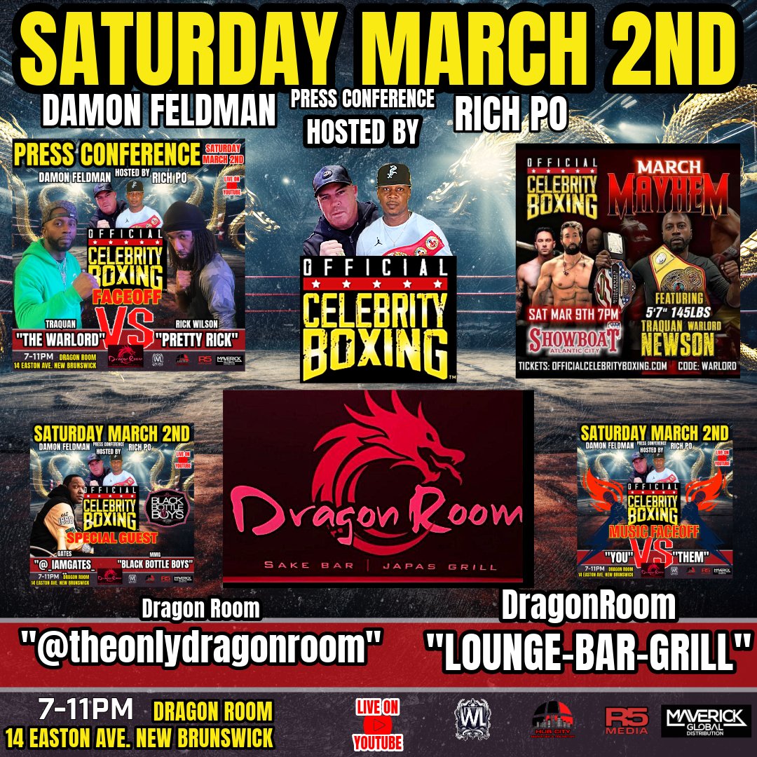 Reality5Media's tweet photo. 8 Days till the Face-Off, New Brunswick NJ, ARE you ready? #celebrity #Boxing #sports #newjersey #NewBrunswick https://t.co/wW6GOWrgjE