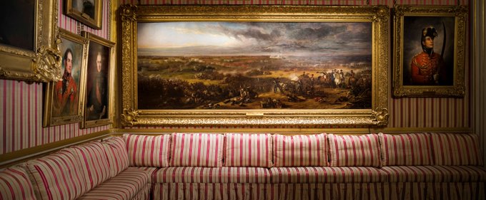 🖼️ The Battle of Waterloo, William Allan. Red Striped Drawing Room, Apsley House.