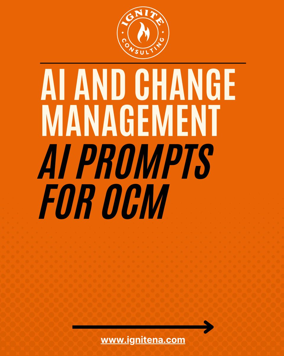 IgniteNA's tweet image. 𝑬𝒙𝒑𝒍𝒐𝒓𝒆 𝒕𝒉𝒆 𝒑𝒐𝒕𝒆𝒏𝒕𝒊𝒂𝒍 𝒐𝒇 𝑨𝑰 𝒊𝒏 𝒄𝒉𝒂𝒏𝒈𝒆 𝒎𝒂𝒏𝒂𝒈𝒆𝒎𝒆𝒏𝒕.

Change is inevitable, but managing it effectively is an art. Uncover a way to kick-start your work: AI prompts.

Click here to learn more: lnkd.in/edCD6yET