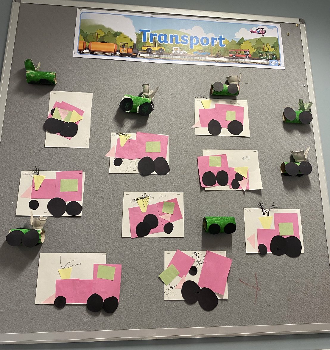 Maple Class have been enjoying the topic of Transport. The children made pictures and models of trains using step by step instructions.