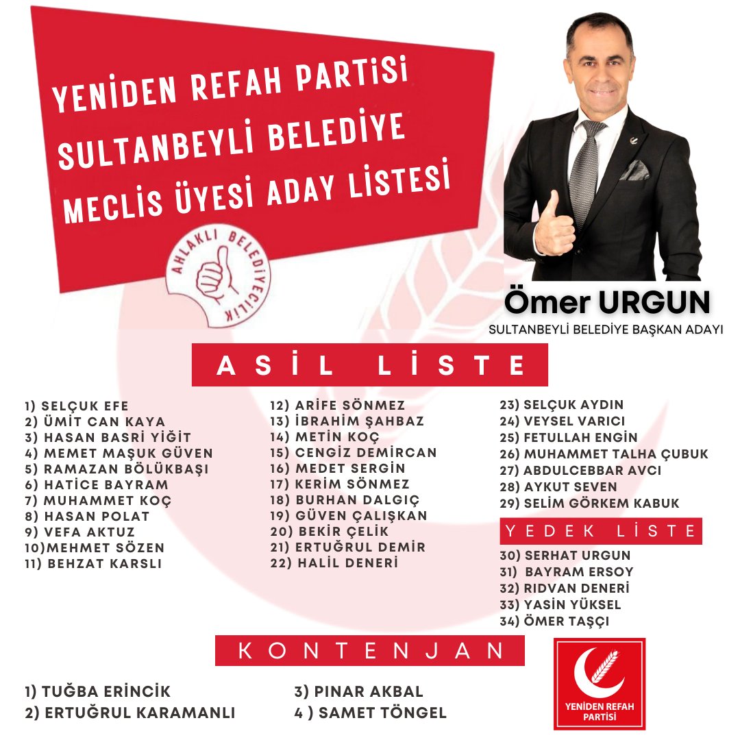 omerurgun_'s tweet photo. Sultanbeyli Belediye Meclis Üyesi Adayları
Sultanbeyli İçin Varız
Biz Hazırız! https://t.co/IRYnw9VgCa