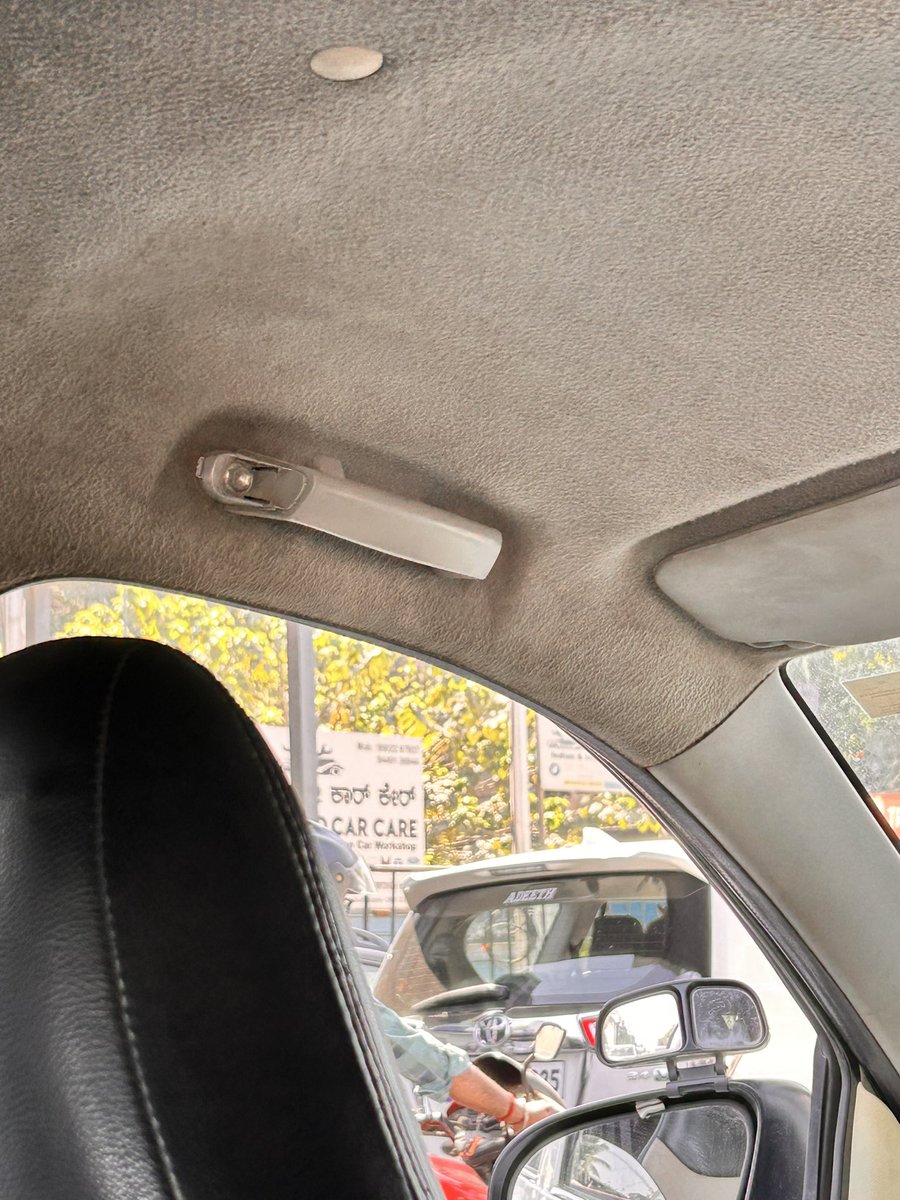 ajain1990's tweet photo. @Uber_India This is the service you are giving us in Uber Premier. Such a Good car (Sarcasm) I am uploading pics
Broken Handles, wires coming out of car, bad smell, all Dirty.  Good to see like this a premium car who picks up International Travellers from airport on daily basis. https://t.co/4KprSvXa6Y